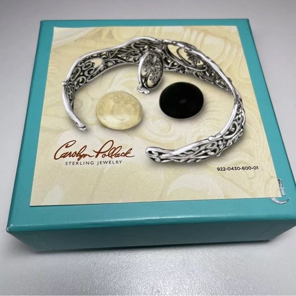 Carolyn Pollack Elegant Sterling Silver Filigree Women's Cuff Bracelet - Picture 5 of 13
